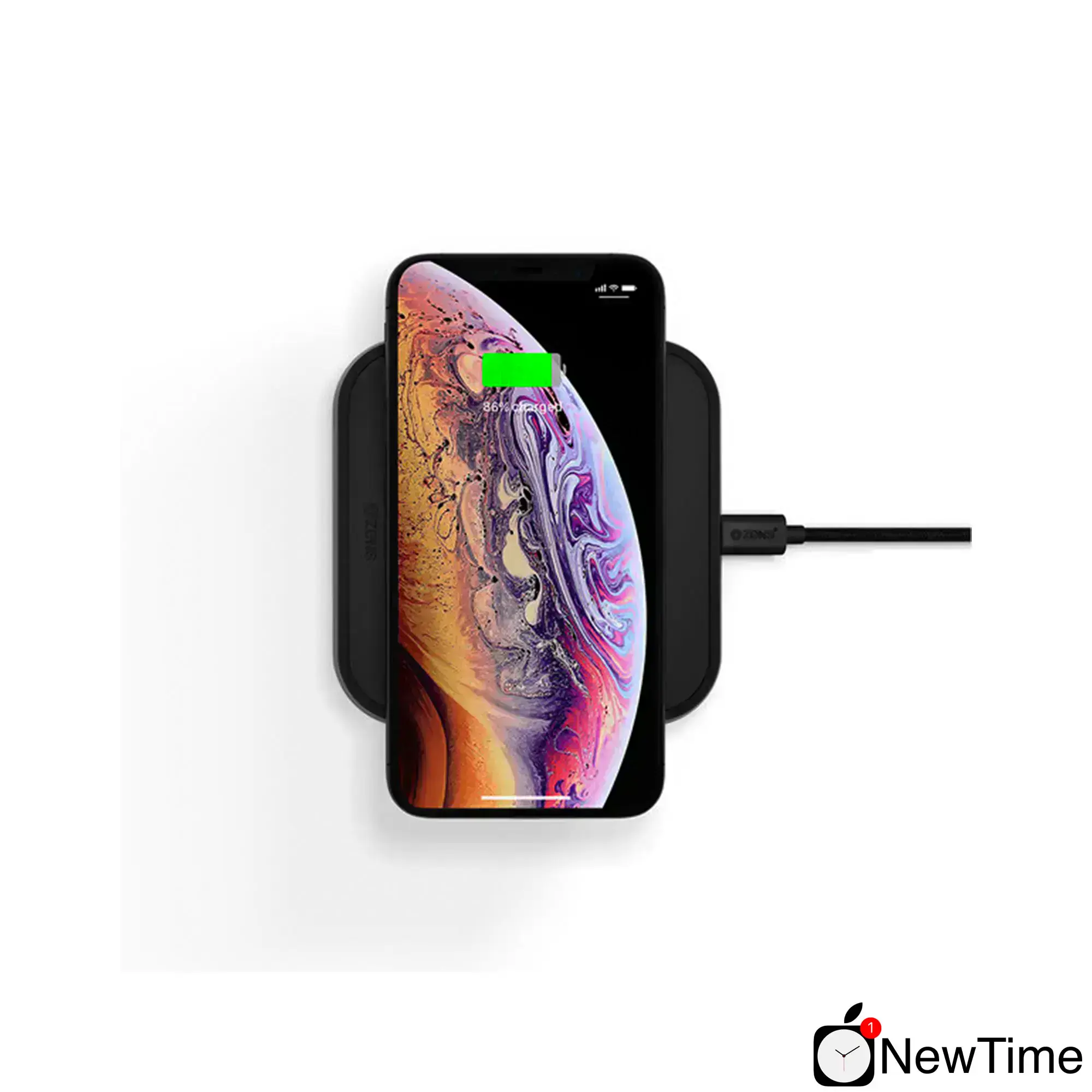 Бездротовий зарядний пристрій Zens Single Aluminium Wireless Charger 10W Black (ZESC11B/NA)